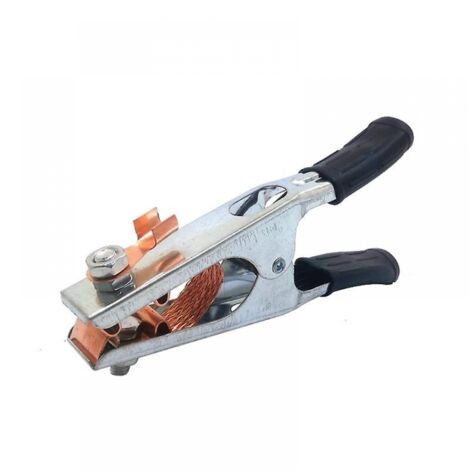 BEBUSINGOTO Abrazadera de tierra para soldadura, abrazadera de tierra galvanizada de 500 A, abrazadera de varilla de tierra magnética de buena conductividad para soldador manual.