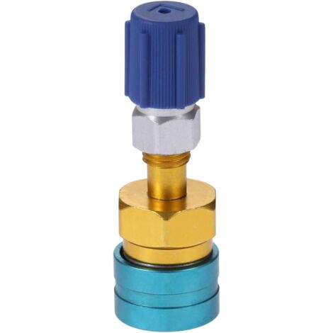 BEBUSINGOTO Acoplamiento rápido de lado bajo R1234YF a R134A, adaptador de manguera de R12 a R134A para aire acondicionado de automóvil.