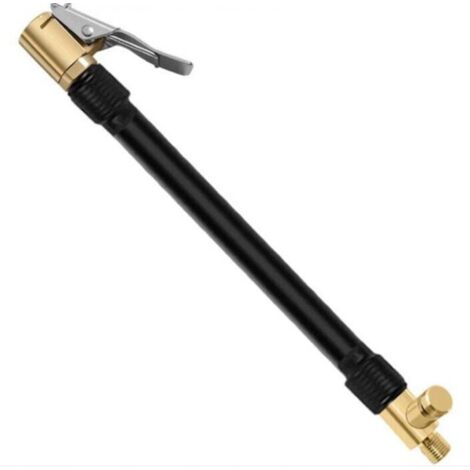 BEBUSINGOTO Adaptador de válvula para válvulas de neumáticos con 2 boquillas de latón, conector de válvula de inflado para compresor, accesorios para bomba de coche, bicicleta y motocicleta.