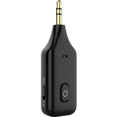 BEBUSINGOTO Adaptateur Bluetooth Voiture Aux 3,5mm Jack,Bluetooth V5.1 RX TX Recepteur Transmetteur Kit Main Libre Voiture,Emetteur Bluetooth pour Système Stéréo,PC,TV,Audio,Autoradio,Voiture,Musique