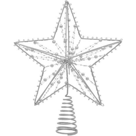 BEBUSINGOTO Adorno de hierro para árbol de Navidad, decoración para fiestas navideñas, accesorios para decorar el árbol de Navidad.