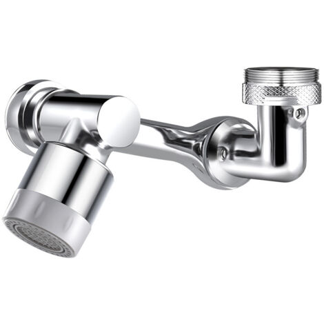 BEBUSINGOTO Aireador de grifo giratorio universal con espumador y cabezal de ducha ajustable de 2 modos.
