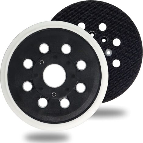 BEBUSINGOTO Almohadilla de lijado de 125 mm compatible con lijadoras orbitales aleatorias Bosch RS035 GEX 125-1 AE, PEX 220 A, PEX 220 AE y SKIL 7402/7490 de Poweka
