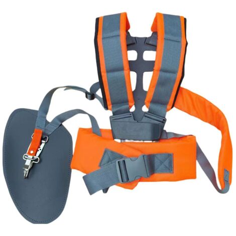 BEBUSINGOTO Arnés de hombro ajustable y cómodo, práctico y cómodo para desbrozadoras, cortadoras de césped, accesorio universal para máquinas de jardín, 36 x 50 cm.