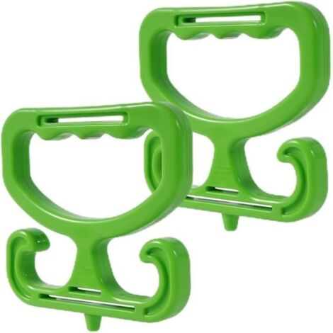 BEBUSINGOTO Asas de elevación verdes para bolsas, buen soporte para bolsas de supermercado, soporte para bolsas de supermercado para bolsas de plástico, asa de transporte para bolsas de supermercado