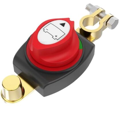 BEBUSINGOTO Batterietrennschalter, 12-48V-Batterietrennschalter mit oberem Anschluss für Pkw, Lkw und Boote