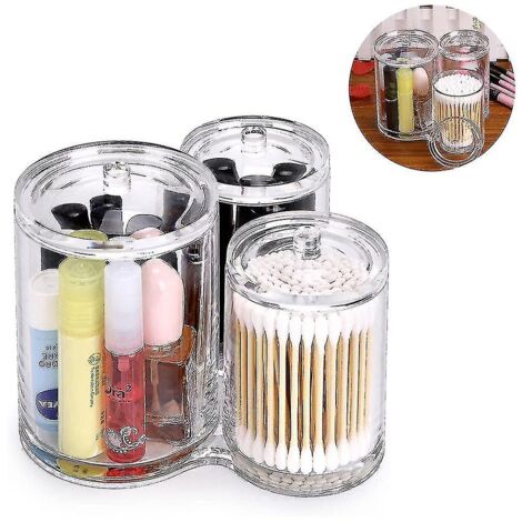 BEBUSINGOTO Boîte de rangement pour maquillage, crayon à sourcils, tube de rangement pour stylo de maquillage