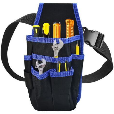 BEBUSINGOTO Bolsa de herramientas de ferretería, bolsa de herramientas para cinturón, bolsa de herramientas Oxford, bolsa para herramientas, bolsa para cinturón, bolsa para destornilladores