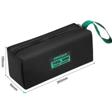 BEBUSINGOTO Bolsa de herramientas para electricista, impermeable, de gran capacidad, resistente al desgaste, de amplia apertura para carpintería.