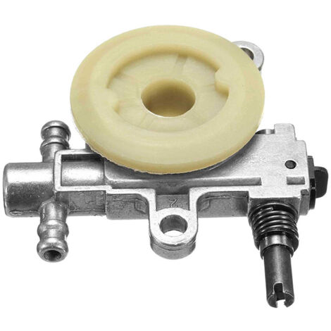 BEBUSINGOTO Bomba de aceite para motosierra de aleación de aluminio y plástico, 2500/3800, 25 CC/38 CC, con engranaje helicoidal, accesorios