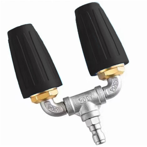 BEBUSINGOTO Boquilla turbo giratoria doble, pistola de pulverización turbo giratoria de 1/4 de pulgada y 4000 PSI 020, conexión rápida de 1/4 de pulgada, accesorios para hidrolavadoras