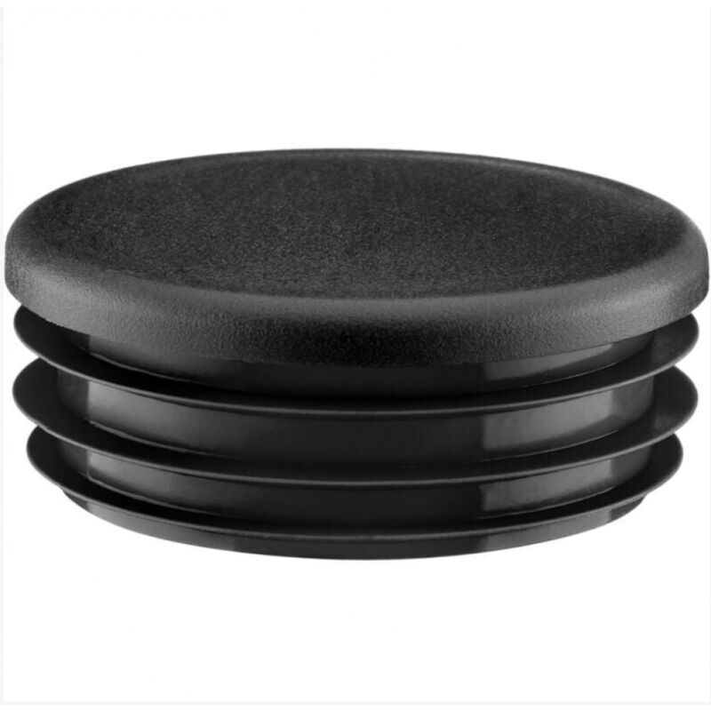 BEBUSINGOTO Bouchon de tube rond 40mm 4 pièces noir, bouchon en plastique bouchon rond coussinets de pied