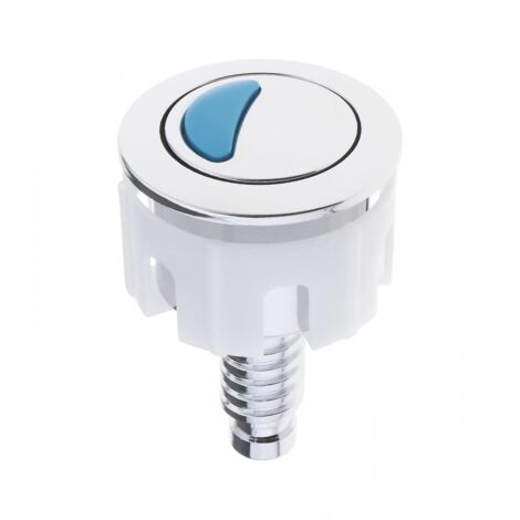 BEBUSINGOTO Bouton de chasse d'eau Double bouton poussoir rond Abs Chrome accessoires de remplacement de toilette pour salle de douche salle de bain toilette