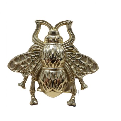 BEBUSINGOTO Boutons d'armoire vintage en zinc doré, boutons décoratifs en métal en forme d'abeille, boutons de commode antiques, poignées de meubles de maison