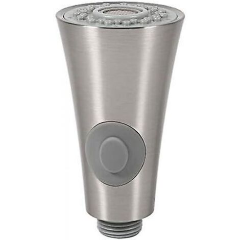 BEBUSINGOTO Cabezal rociador de repuesto para grifo de cocina, 2 modos de rociado, extraíble, rosca IPS de 1/2"