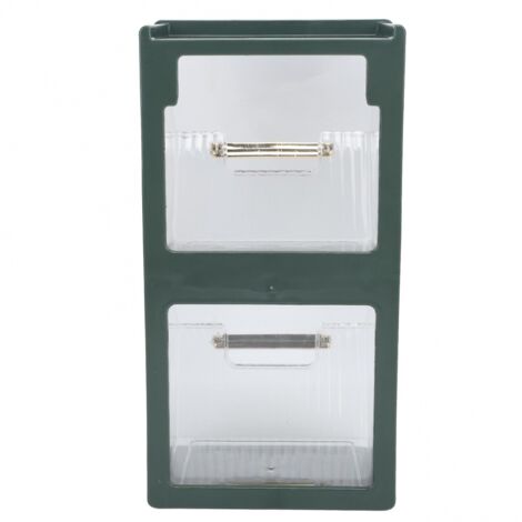 BEBUSINGOTO Caja para guardar bolsitas de té, gran apertura, hermoso organizador para bolsitas de café y té.