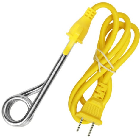 BEBUSINGOTO Calentador de inmersión de 220 V y 600 W, calentador de inmersión de viaje, mini calentador portátil, juego de viaje para calentar agua, ideal para calentar agua hirviendo, chocolate, café