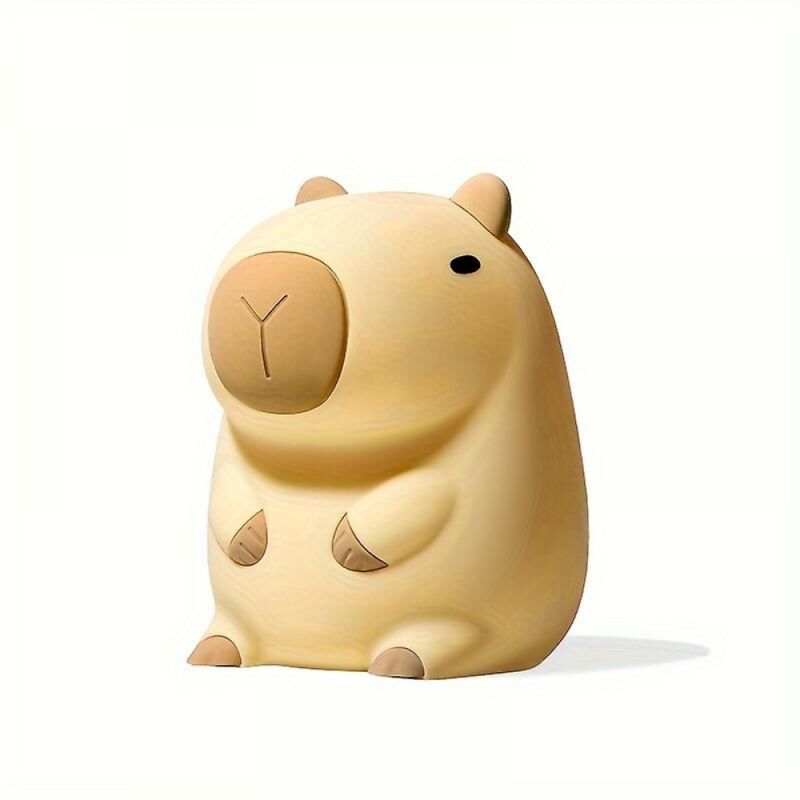 Image of Bebusingoto - Capibala Night Light Tap Night Light Sleep Companion Lampada da comodino con cavo usb in silicone