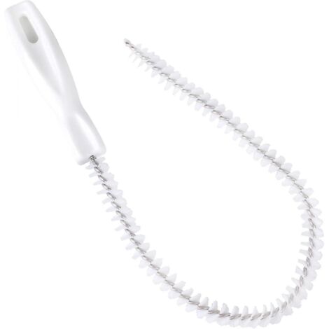 BEBUSINGOTO Cepillo flexible para limpieza de fregaderos de 45 cm, herramienta para eliminar el vello de fregaderos, bañeras, radiadores y botellas.