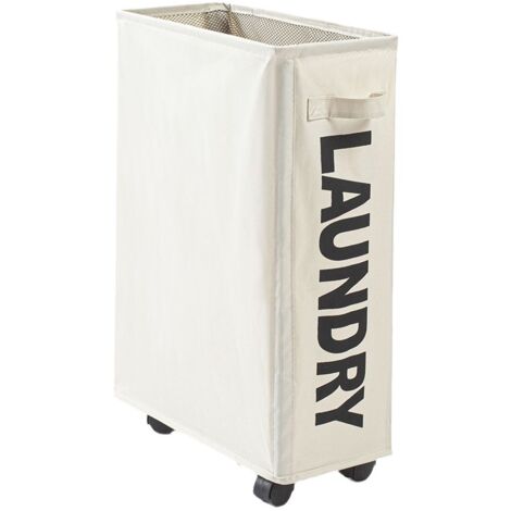 BEBUSINGOTO Cesta de ropa plegable de gran capacidad con ruedas para guardar y organizar la ropa.