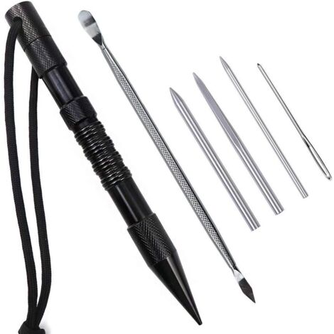 BEBUSINGOTO Con 6 agujas para atar paracord o cuero.