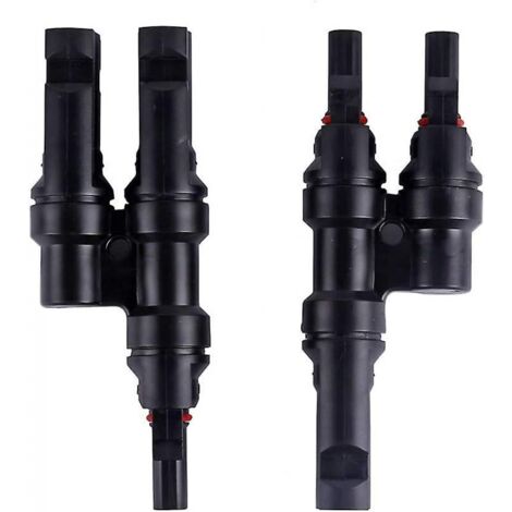 BEBUSINGOTO Conector de panel solar fotovoltaico, conector Pv, conector divisor de cable de derivación T/Y