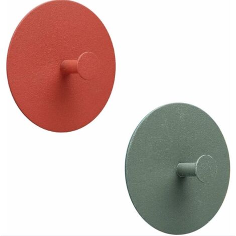 BEBUSINGOTO Confezione da 2 ganci autoadesivi da parete per il bagno in acciaio inox, senza foratura, per porta, porta asciugamani, adatti per il bagno.