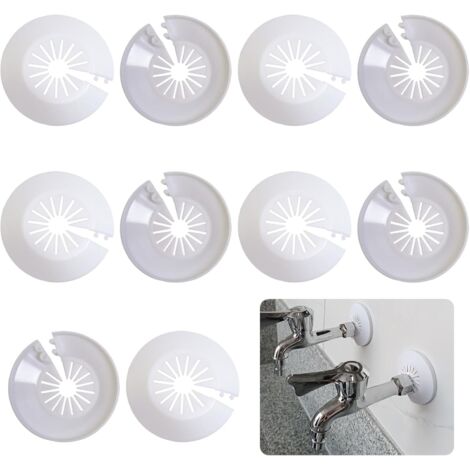 BEBUSINGOTO Cubierta de manguera de radiador, 10 abrazaderas de plástico para manguera de plomería, decoración para tubería de calefacción de agua (10-25 mm)