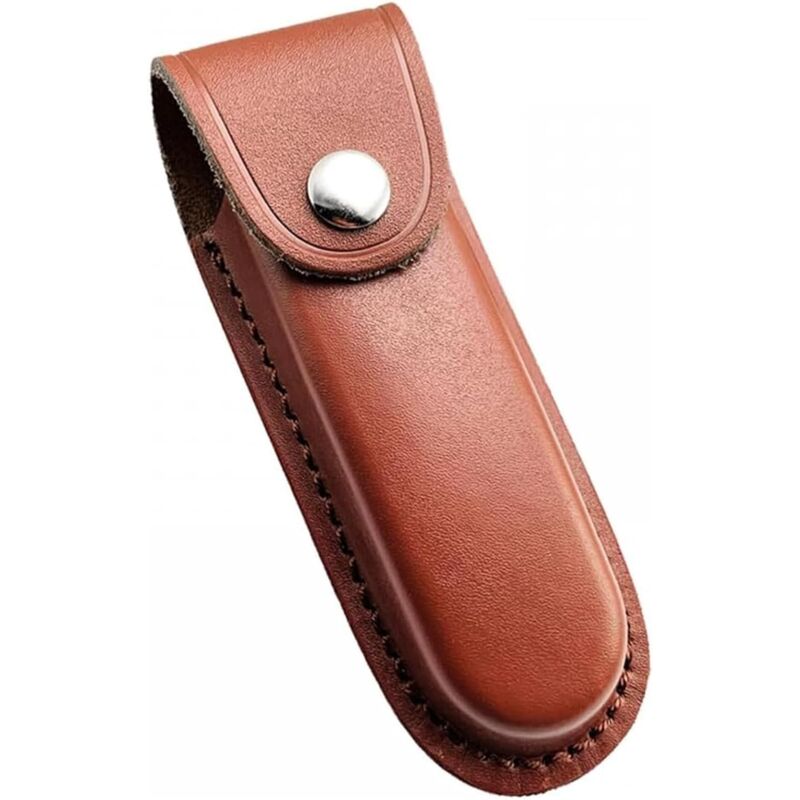 Image of Custodia per coltello in pelle, fodero per coltello, fodero per coltello da caccia, fodero per coltello tascabile con chiusura a scatto, passante per