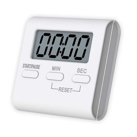 BEBUSINGOTO Digitaler Küchentimer, magnetische Countdown-Stoppuhr mit lautem Alarm, große Ziffern