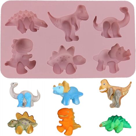 BEBUSINGOTO Dinosaurier-Form Silikonform, Antihaft-Silikon-Backform, Dinosaurier-Form