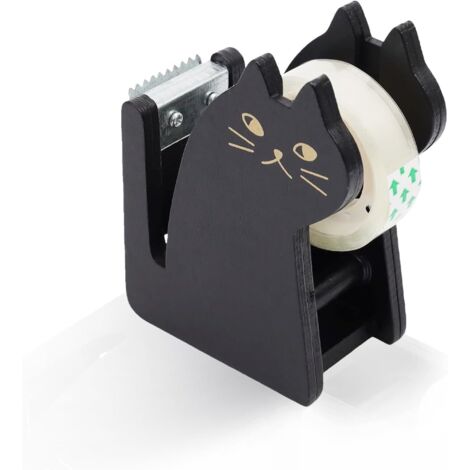 BEBUSINGOTO Dispensador de cinta adhesiva transparente, material de oficina, para rollos de cinta de 23 mm de ancho, ideal para oficinas y escritorios.