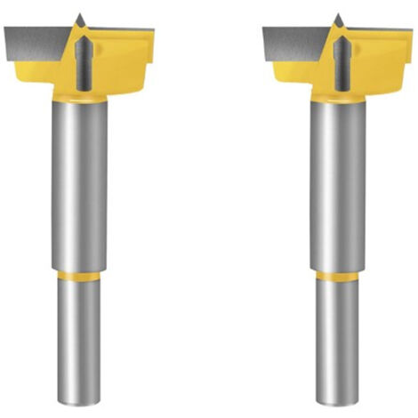 BEBUSINGOTO Dos abridores de agujeros para carpintería de 32 mm. Brocas para hacer agujeros limpios y planos en madera.