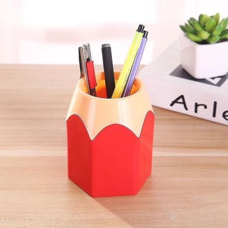 BEBUSINGOTO École bureau porte-crayons papeterie bureau organisateur crayon stylo maquillage brosse conteneur
