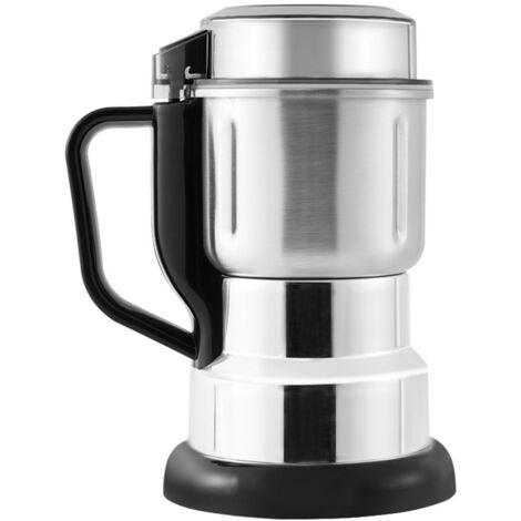 BEBUSINGOTO Elektrische Kaffeemühle (300 W) für Kaffeebohnen, Gewürze, Getreide und mehr, 500 ml Edelstahl