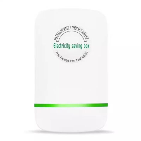 BEBUSINGOTO Energiesparbox, Leistungsfaktorkorrekturgerät, Stromsparer für Zuhause, 90V-250V-Adapter für Büro und Fabrik