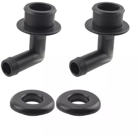 BEBUSINGOTO Ensemble coude et œillets pour valve d'aération  2 coudes et 2 œillets pour Jeep Grand Cherokee 4.0L 2000-2004