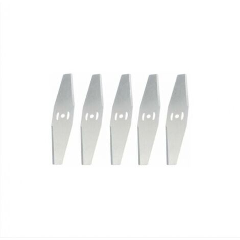 BEBUSINGOTO Ersatzklinge für Akku-Gartentrimmer, Metallklinge, Silber, 5 Stück
