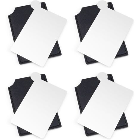 BEBUSINGOTO Espejo de bolsillo, 4 piezas de espejo pequeño de acero inoxidable, mini espejo muy fino, espejo pequeño para paleta de maquillaje.