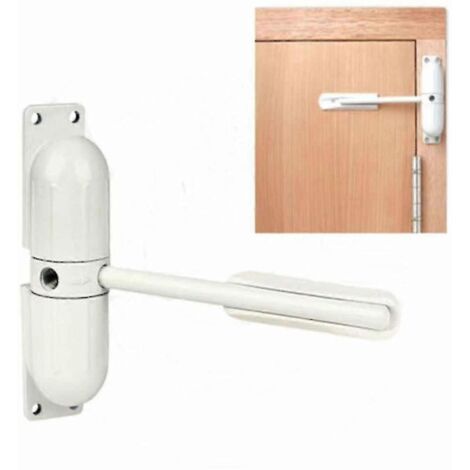 BEBUSINGOTO Fermeture automatique réglable en surface en alliage de zinc blanc de 20 à 70 kg