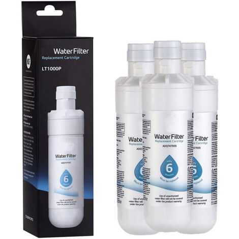 BEBUSINGOTO Filtre à eau pour réfrigérateur 3 pièces ADQ747935, remplace LT1000P/PC/PCS, MDJ64844601, ADQ74793501, ADQ7479350
