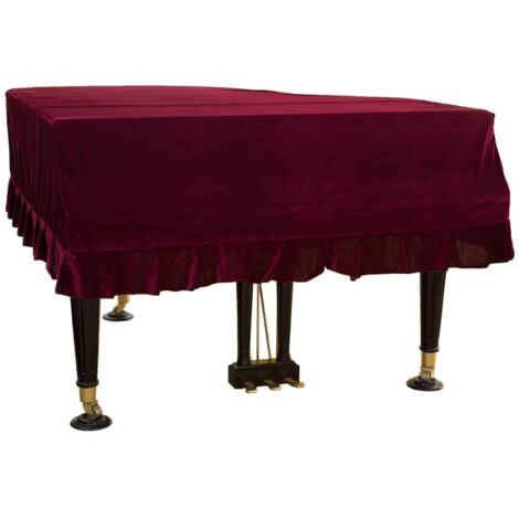 BEBUSINGOTO Funda protectora para piano de cola roja (170-180 cm)