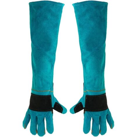 BEBUSINGOTO Gants de soudage Gants en cuir en cuir en cuir des gantelets soudeurs de thermos