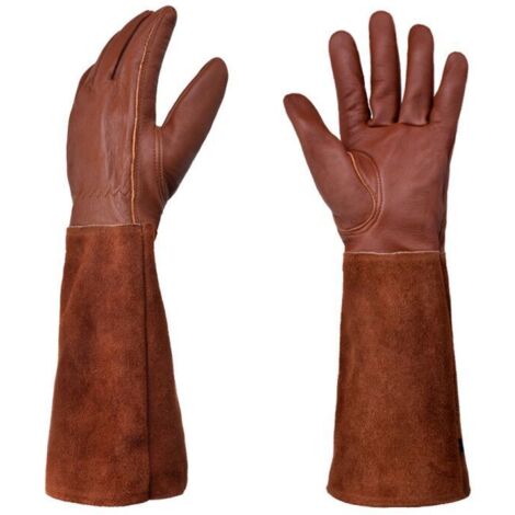 BEBUSINGOTO Gartenhandschuhe – Dornen- und schnittfester Rosenschneidehandschuh, 42 cm