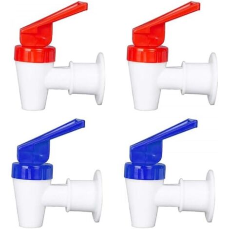 BEBUSINGOTO Grifo dispensador de agua universal, grifo de plástico reemplazable con rosca hembra, pico de plástico con rosca macho, válvula de seguridad anti-escaldaduras (rosca interna)