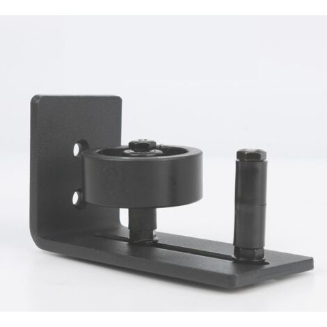 BEBUSINGOTO guía de suelo inferior multifuncional para puerta de granero, guía de suelo con rodillo ajustable para puertas corredizas.