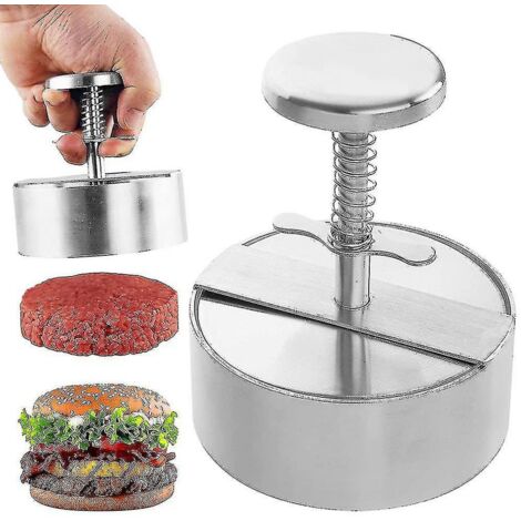 BEBUSINGOTO Hamburgerpresse aus Edelstahl, perfekte Hamburgerform für die Grillküche