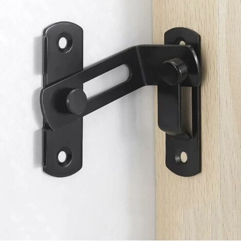 BEBUSINGOTO Hebillas de bloqueo grandes de 90 grados, pernos de bloqueo curvos, pernos de palanca de bloqueo deslizantes para puertas y ventanas