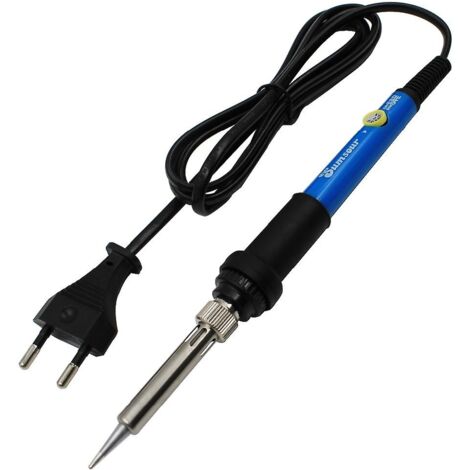 BEBUSINGOTO Herramienta de reparación con punta de calentamiento para soldador eléctrico de temperatura ajustable de 110 V y 60 W