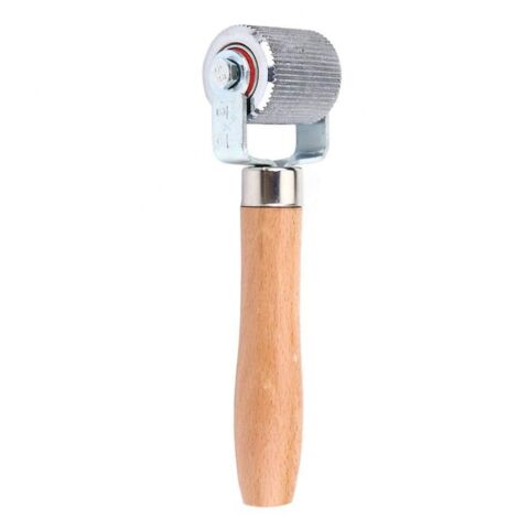 BEBUSINGOTO Herramienta de reparación de neumáticos, mango de madera, rodillo de reparación de neumáticos.